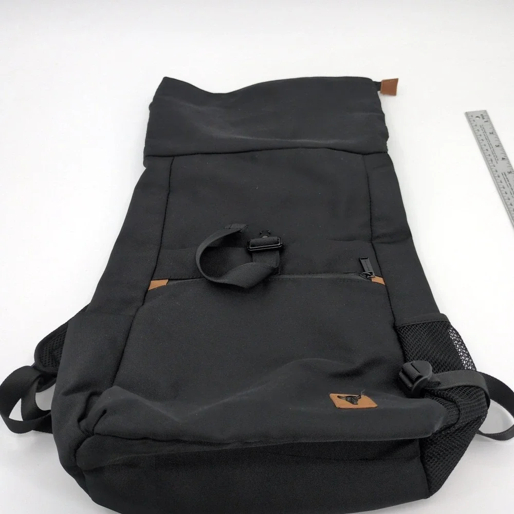 MEDICINE Everyday Therapy Men's Black Roll-Top Backpack Tech Utility Laptop Bag